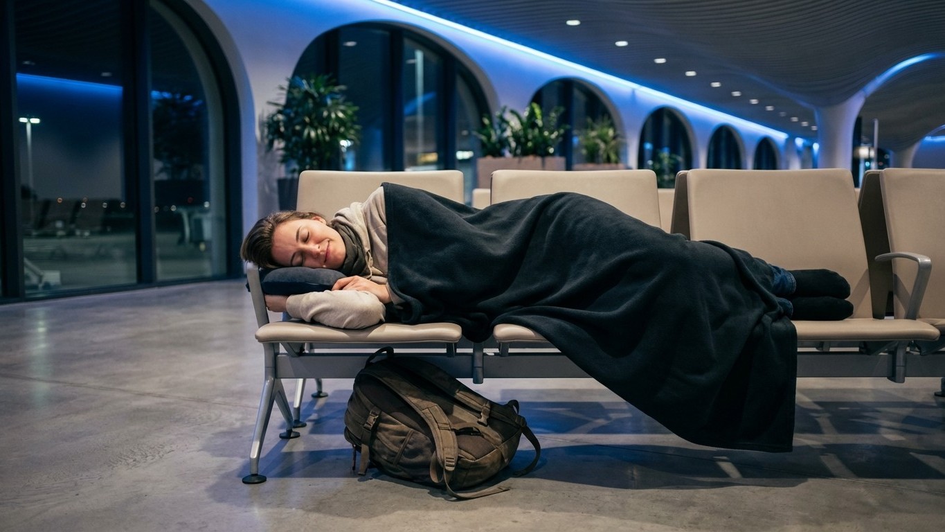 Dormí gratis en un aeropuerto europeo: los espacios secretos que nadie te cuenta