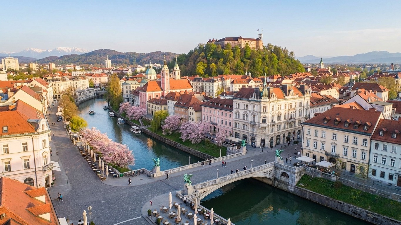 Volé a Liubliana por 29€: la capital europea que rompe récords de precio en Semana Santa