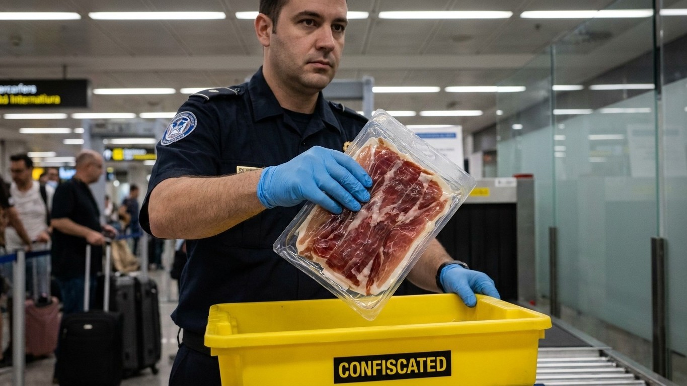 Jamón ibérico en la maleta a Miami: por qué la aduana te lo confisca y cómo evitarlo