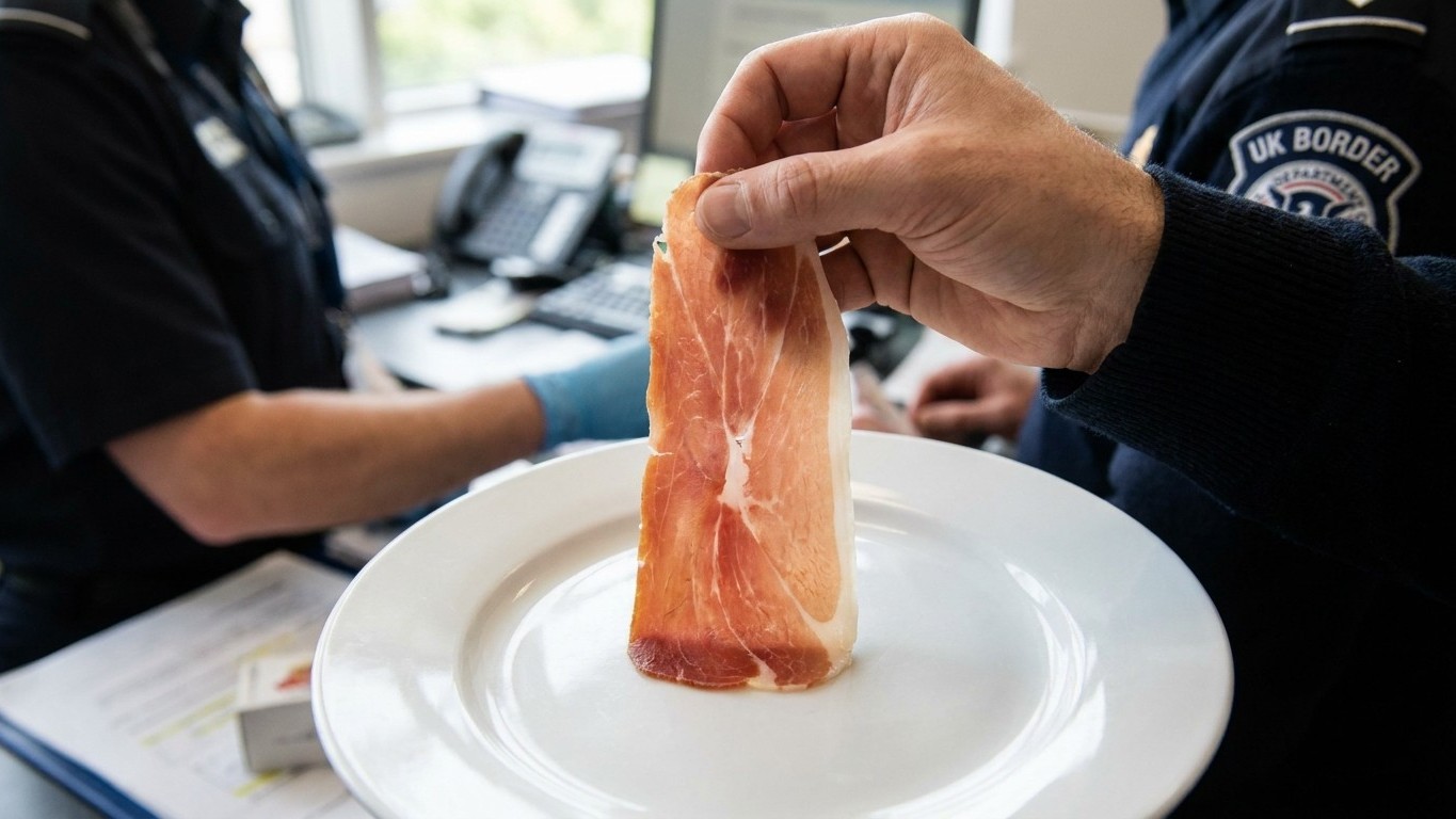 «No sabía que me arriesgaba a una multa de 5.000 €»: lo que la aduana británica hace con el jamón que llevas en la maleta