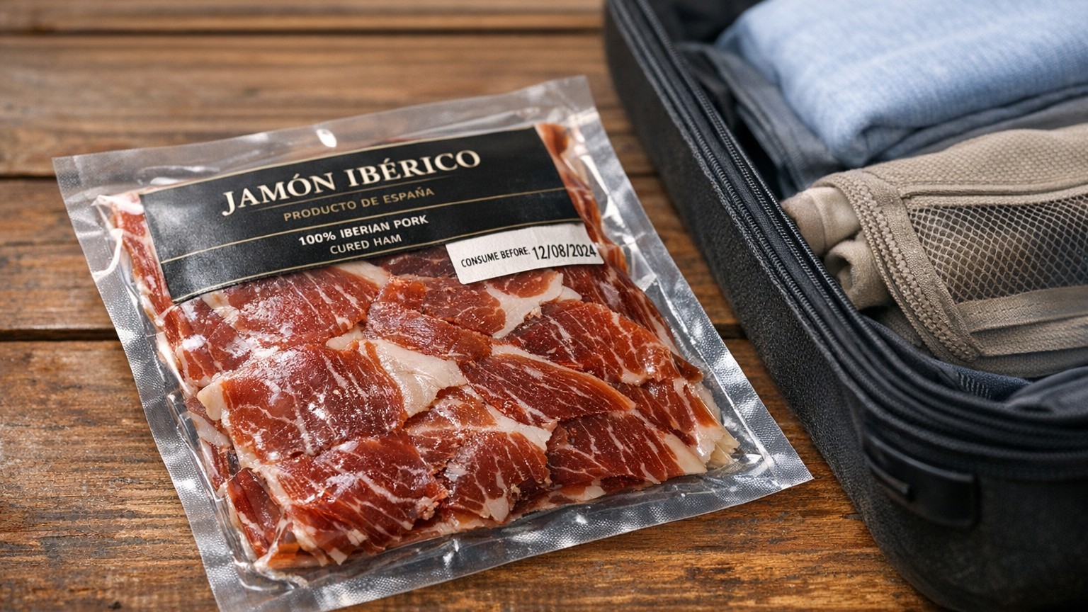 Metí jamón ibérico en la maleta a Londres y la aduana me lo confiscó: qué dice realmente la ley
