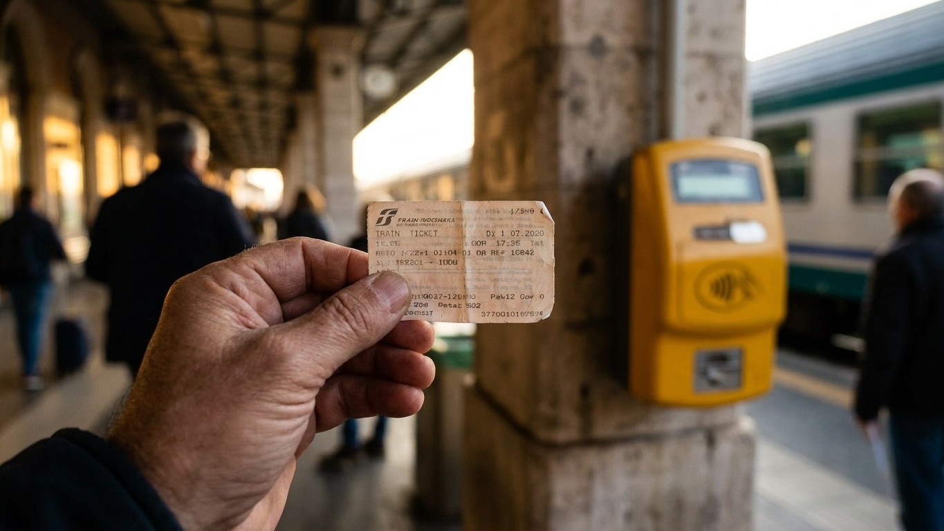 Pagué 9 euros por mi billete regional a Pisa y subí al tren con él en la mano: antes de la siguiente parada el revisor me ...