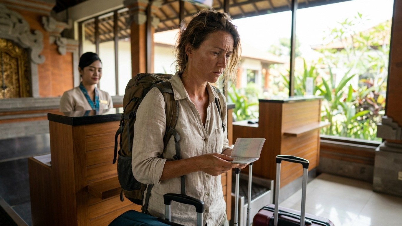 Reservé el vuelo de vuelta desde Bali para un día de marzo solo porque salía más barato: en el mostrador entendí por qué n...