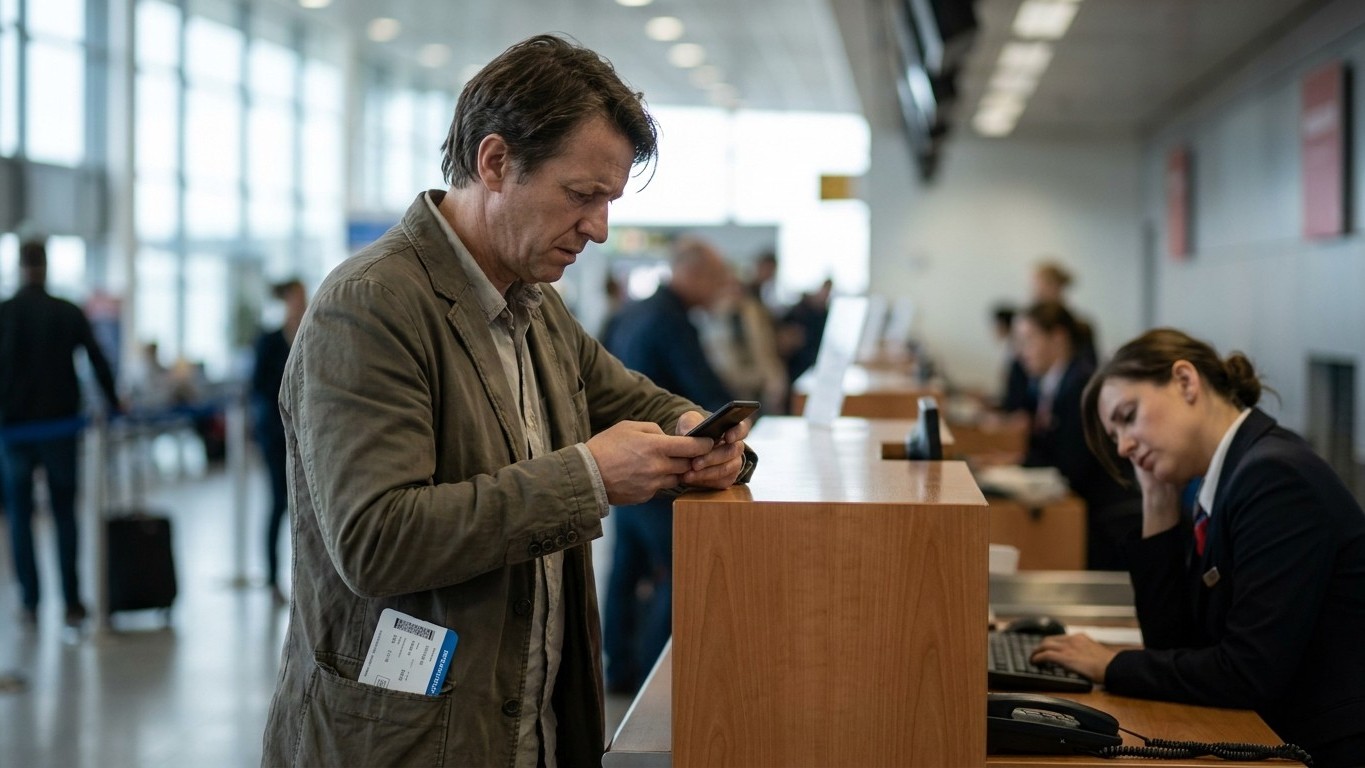 Reservé los dos vuelos por separado solo para ahorrar 70 €: cuando llegué al mostrador de la segunda aerolínea, entendí lo...